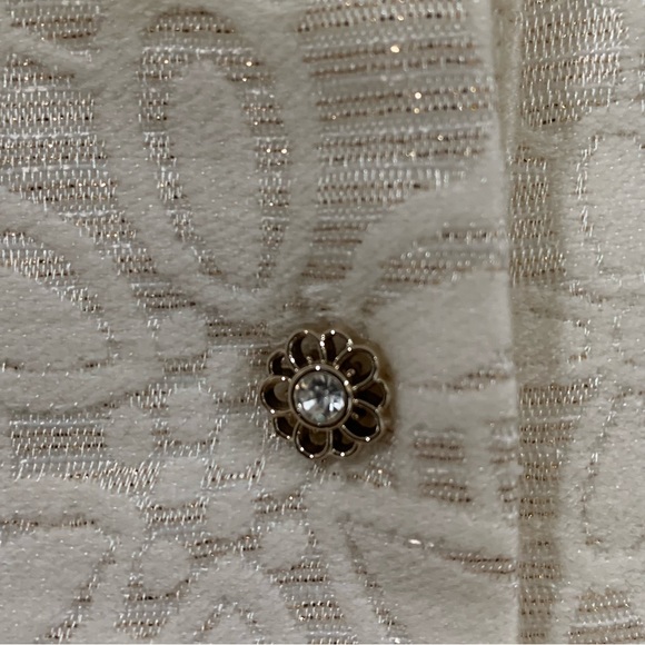 NWOT Beautiful tender milky white with gold sparkles Girl dress size 12 month - Picture 4 of 4